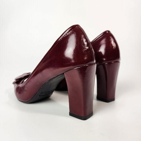 Old Money Heels Womens 6 Career Wear Open Toe Feminine Pin Up Rockabilly Retro - Picture 10 of 14